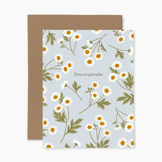 Camomille Douces Pensees Card