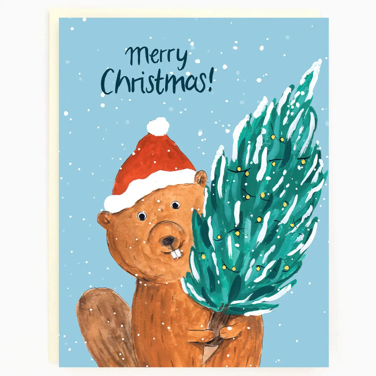 Holiday Beaver Card