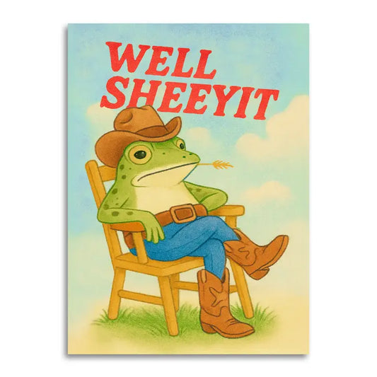 Well Sheeyit Funny Just Because Card