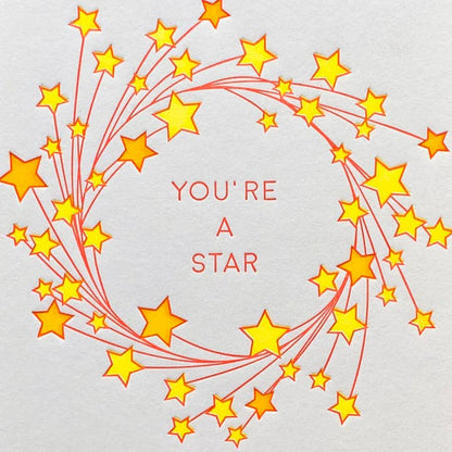 Star Letterpress Love Card