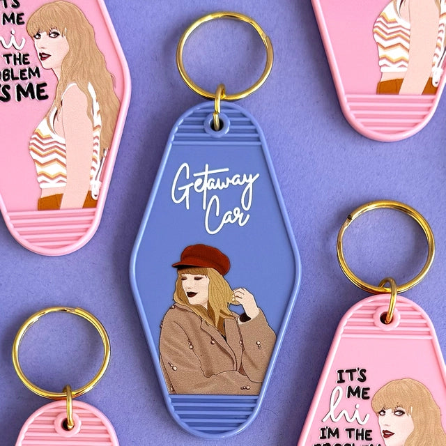 K10 Taylor Swift Getaway Car Motel Keychain