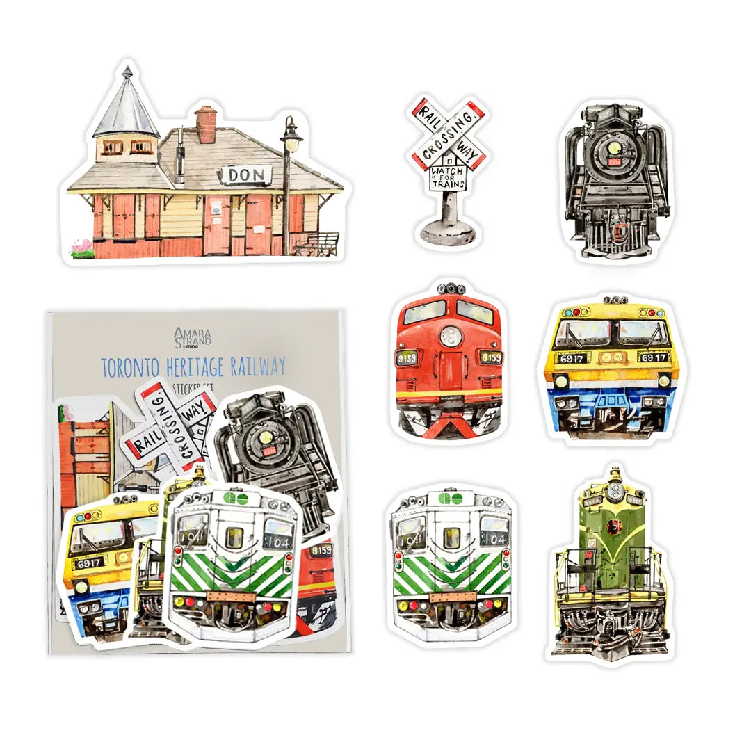 Toronto Heritage Railway Sticker Set