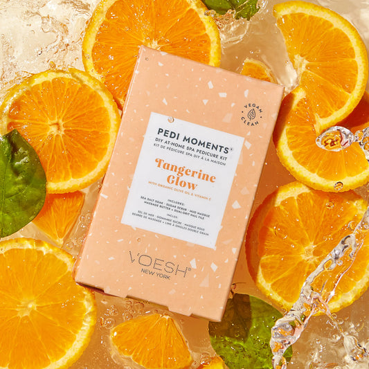 Pedi Moments Single Green Tangerine Glow