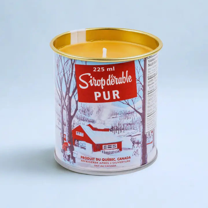 Maple Syrup Candle Iconic Tin Can Cotton Wick