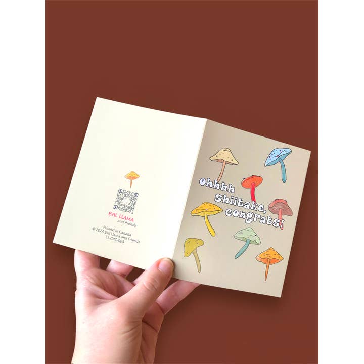 Oh Shiitake, Congrats! Card