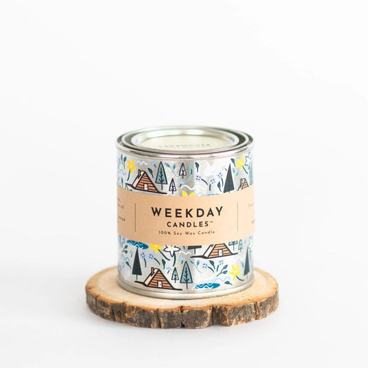 Paint Tin Candle | Home Decor | Lakehouse | Pine | Flowers