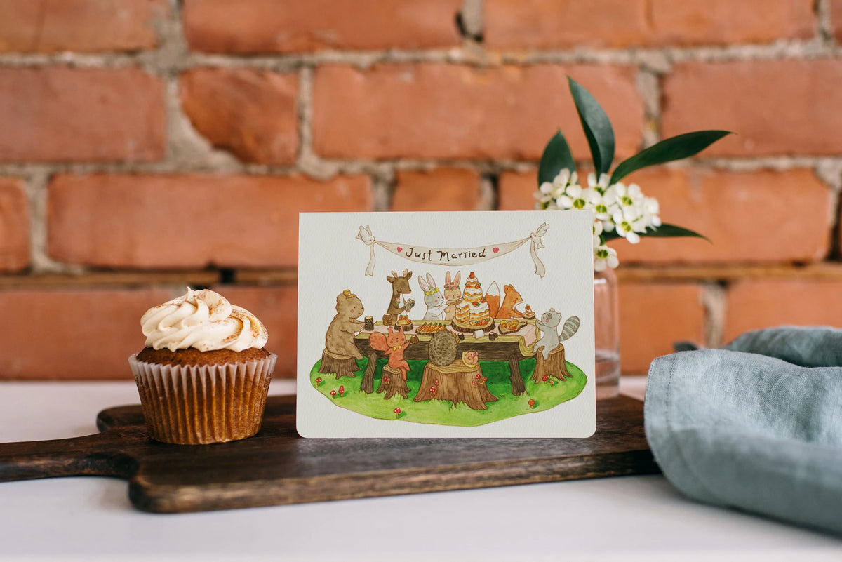 Forest Friend Wedding Card