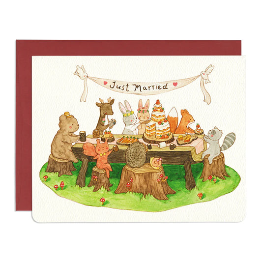 Forest Friend Wedding Card