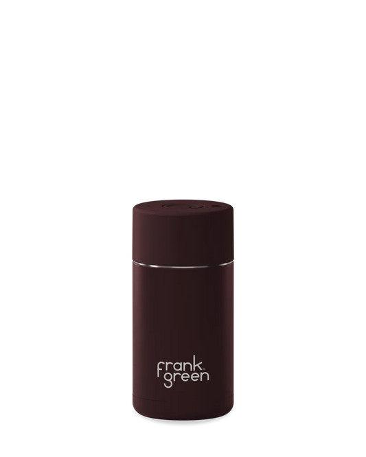 Ceramic Reusable Button Lid Chocolate Coffee Cup 12oz