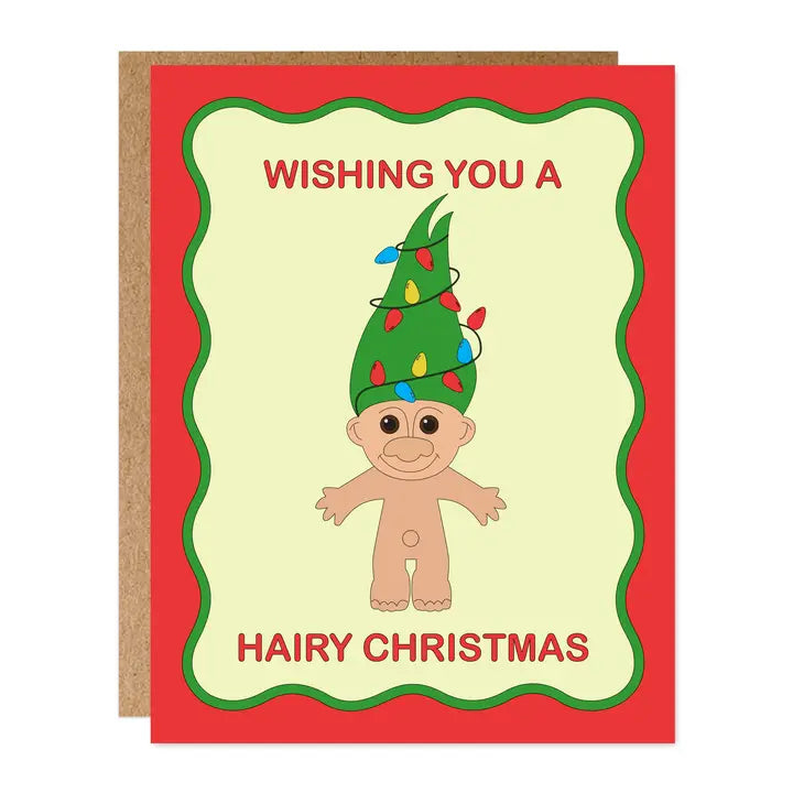 Trolls Hairy Christmas Card