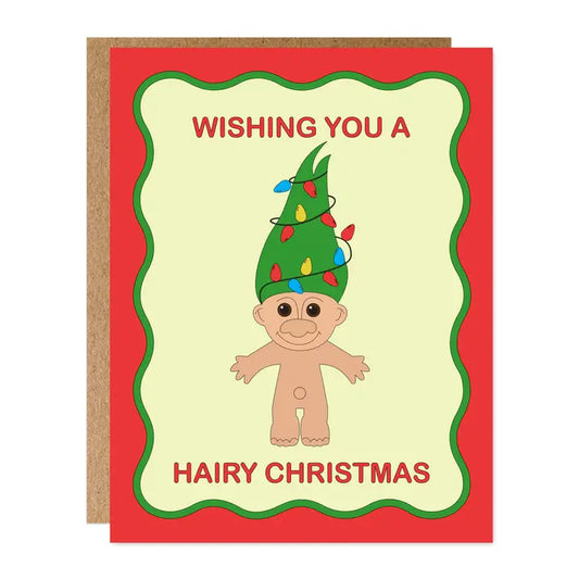 Trolls Hairy Christmas Card