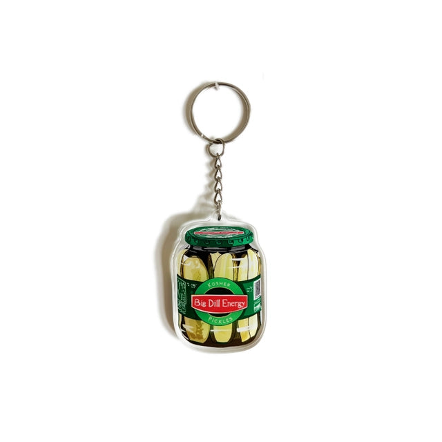 K18 Dill Pickle Jar Keychain