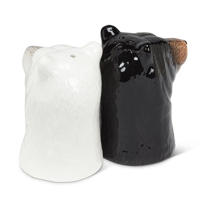 Black Bear & Polar Bear Salt & Pepper Shakers