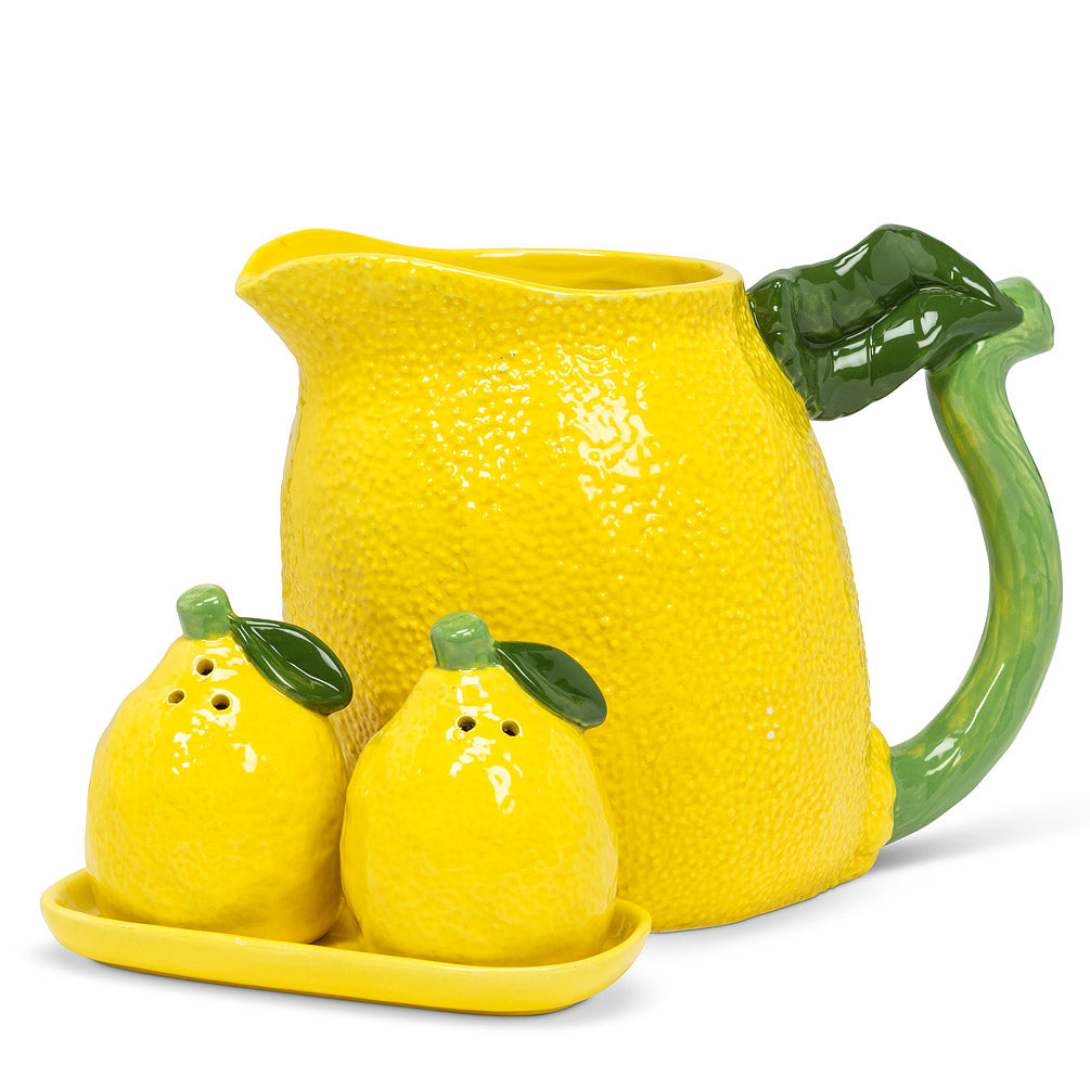 Lemon Salt & Pepper On Tray