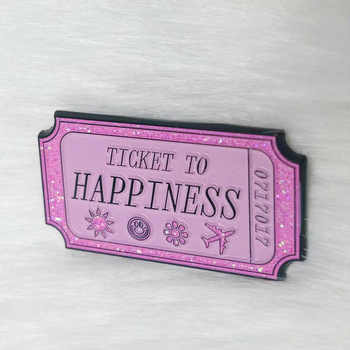 @67 Ticket to Happiness Enamel Pin