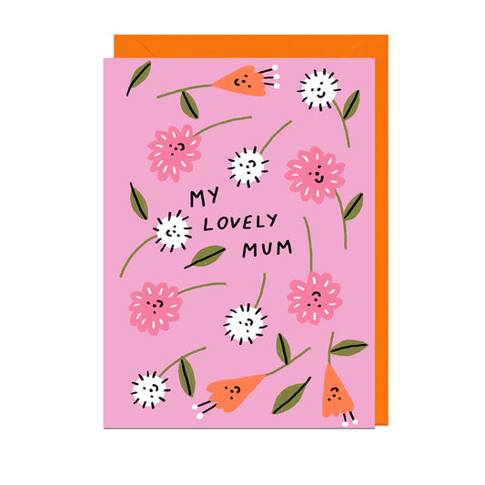 My Lovely Mum Flowers Card