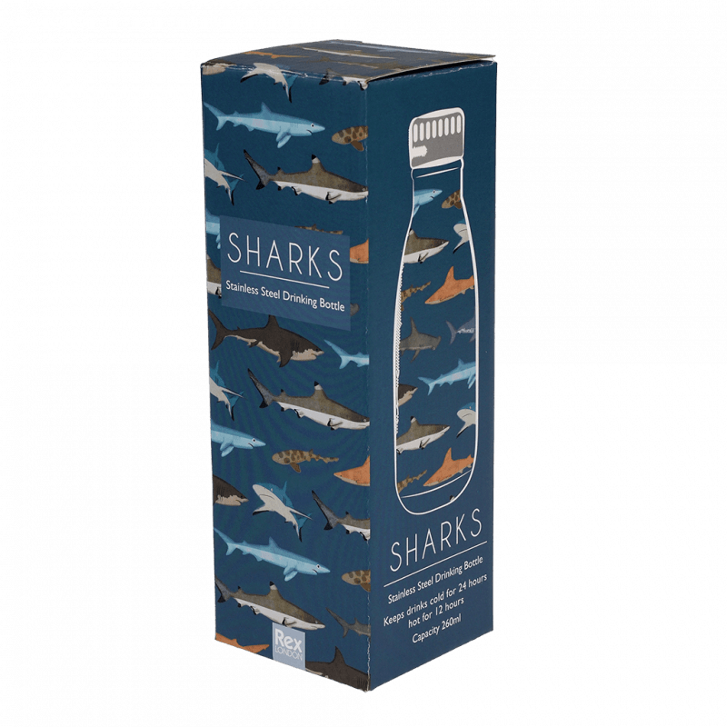 Sharks Stainless Steel Water Bottle