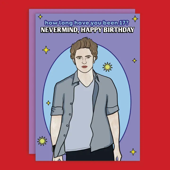 How Long Have You Been 17? Vampire Birthday Greeting Card