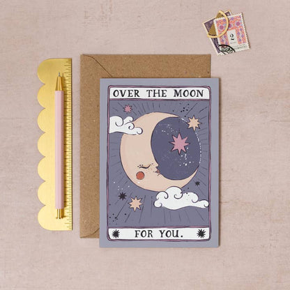 Over the Moon Card