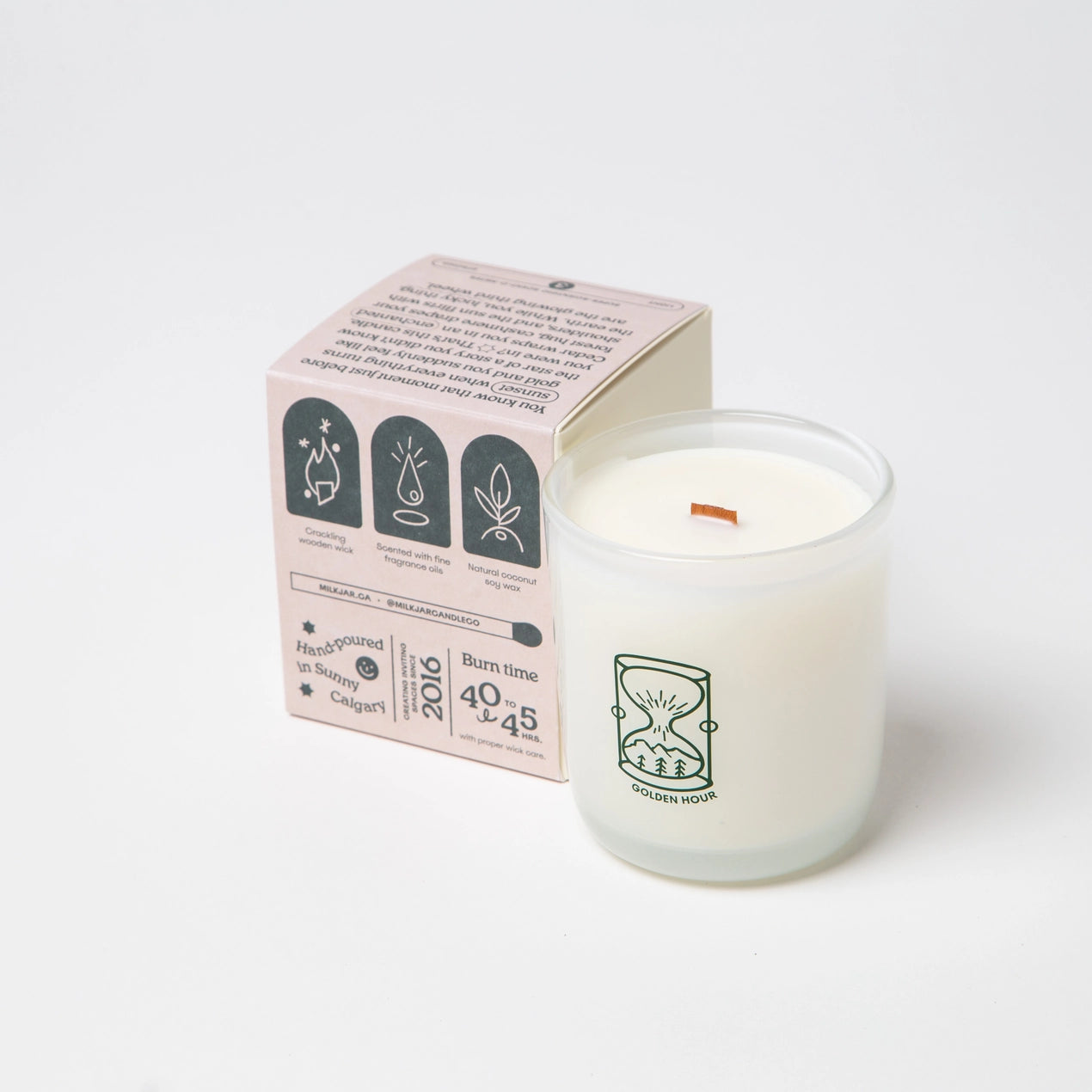 Golden Hour Cashmere Cedarwood Coconut Soy 8oz Candle