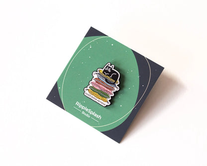 @86 Funny Lazy Cat Enamel Pin