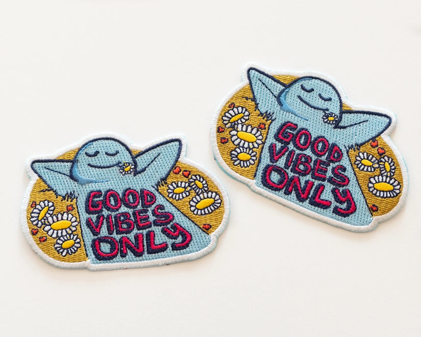 #129 Good Vibes Only Iron-On Patch