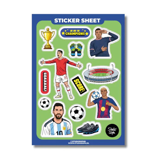 Soccer Champions Sport Sticker Sheet