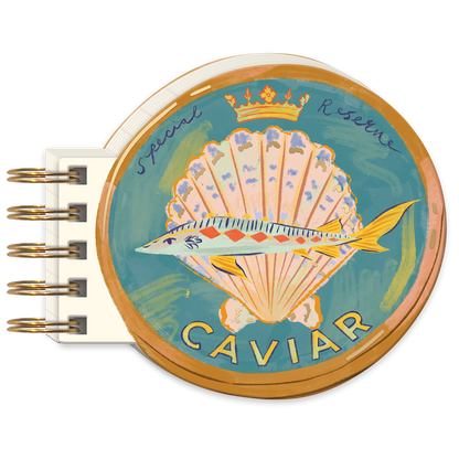 Caviar Spiral Notepad