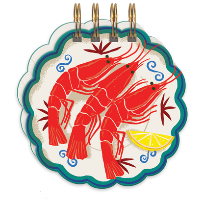Mediterranea Prawns Spiral Notepad