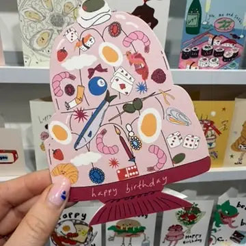 Hey Jelly Die Cut Birthday Greeting Card