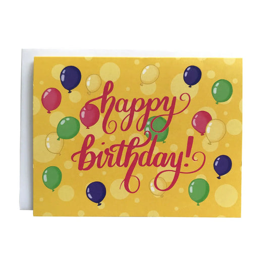 Birthday Balloons Card