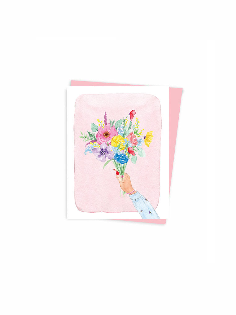 Mini Card A Bouquet For You Card