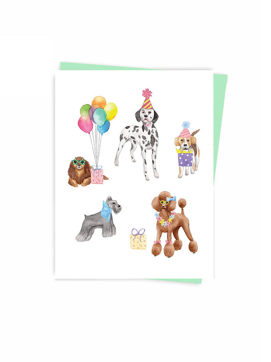 Happy Birthday Dogs Card