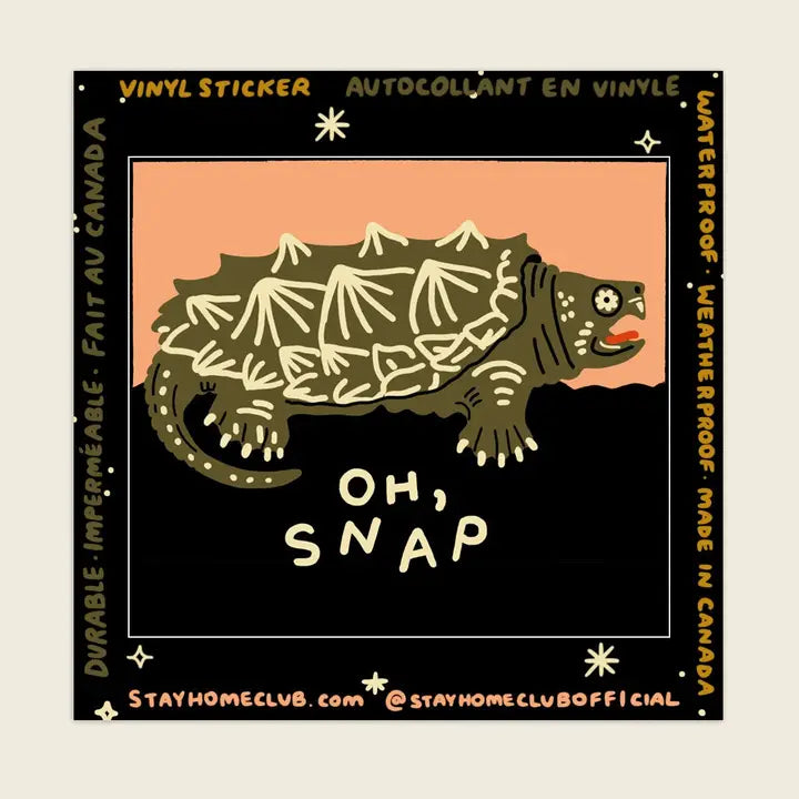 S104 Oh Snap Vinyl Sticker