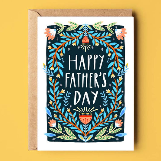 Folky Father's Day Card