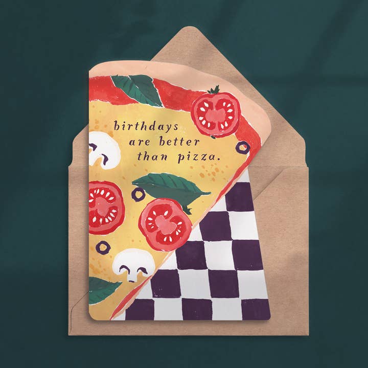 Pizza Slice Birthday Card