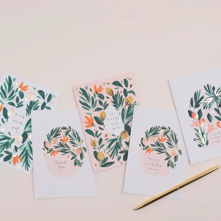 Happy Birthday To You Card Foiled Botanical Greeting Card