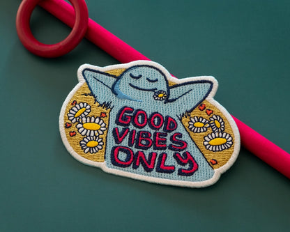 #129 Good Vibes Only Iron-On Patch