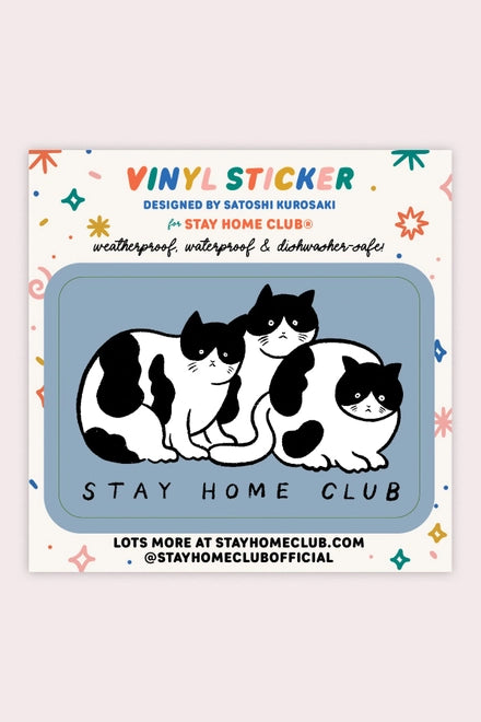 S72 Tuxedo Cats Vinyl Sticker