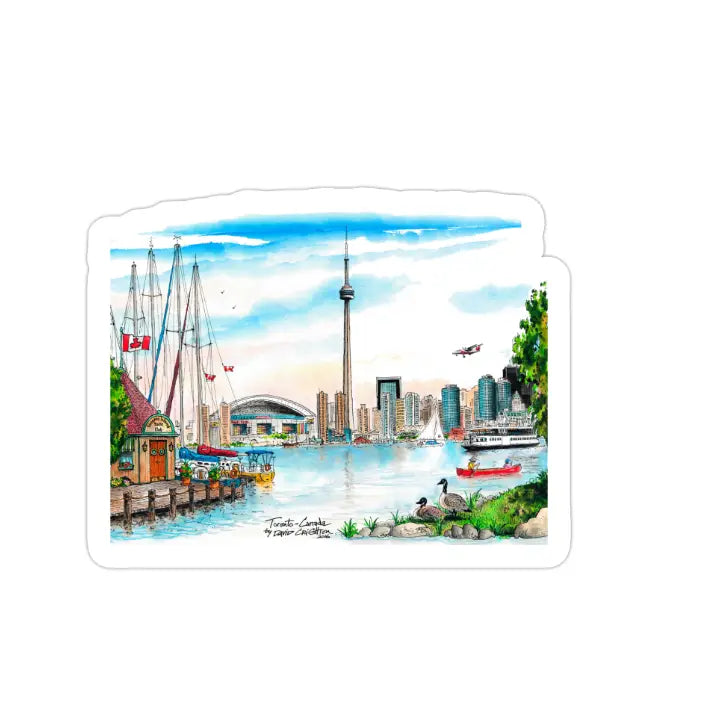 S147 Island Skyline Toronto Sticker