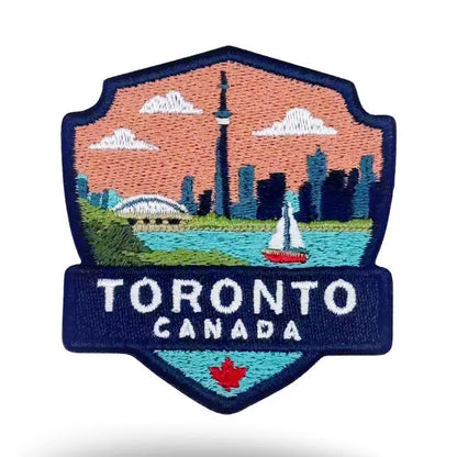 Toronto Skyline CN Tower Embroidered Patch Crest