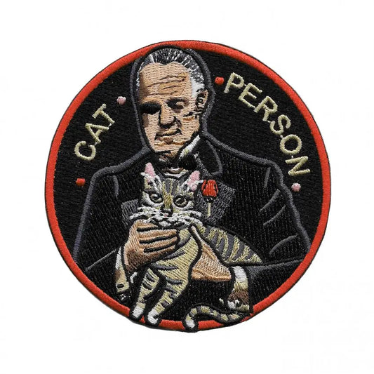 #125 Godfather Cat Person Stick-On Patch