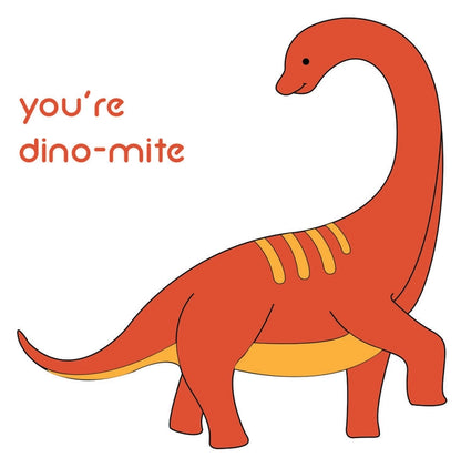 Dino-mite Letterpress Card