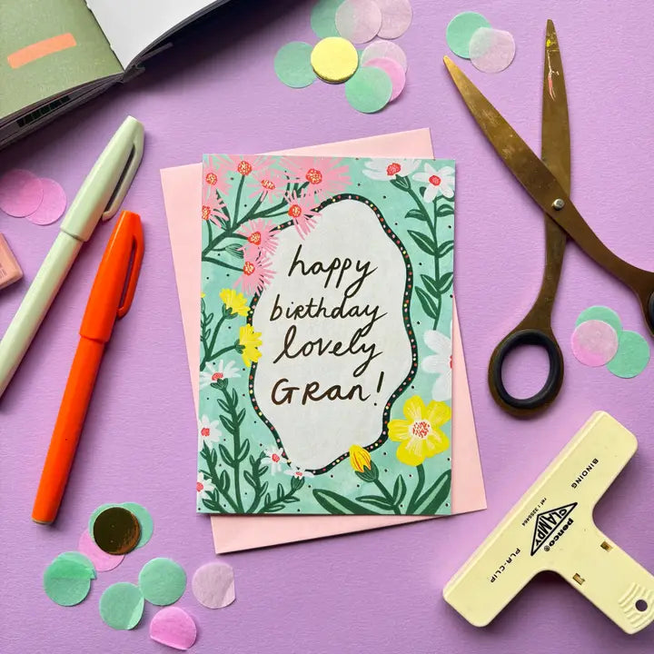 Happy Birthday Lovely Gran Greetings Card