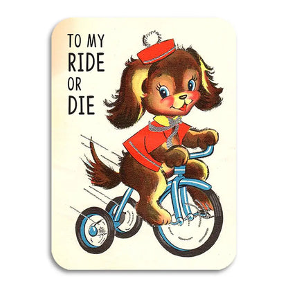 To My Ride or Die Vintage Best Friend Card