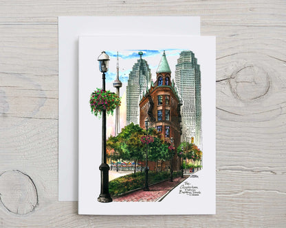 Flatiron Building Toronto Greeting Card