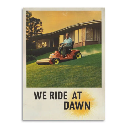 We Ride At Dawn Funny Vintage Father's Day Card