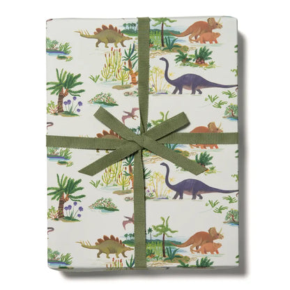 Dinosaurs 3 Sheets Roll Wrap