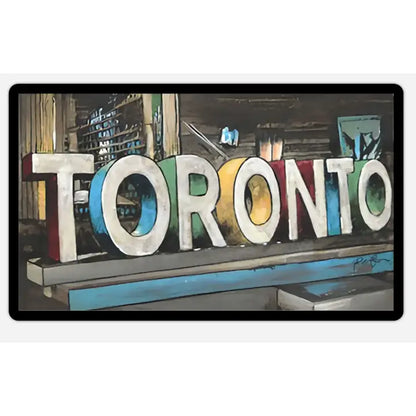 Toronto Sign Plastic Die-Cut Sticker