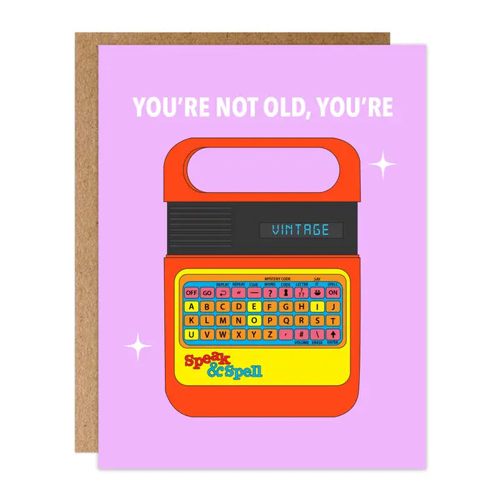 Speak & Spell Vintage Card